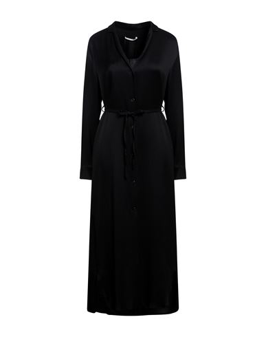 Pomandère Woman Midi Dress Black Size 8 Viscose, Wool