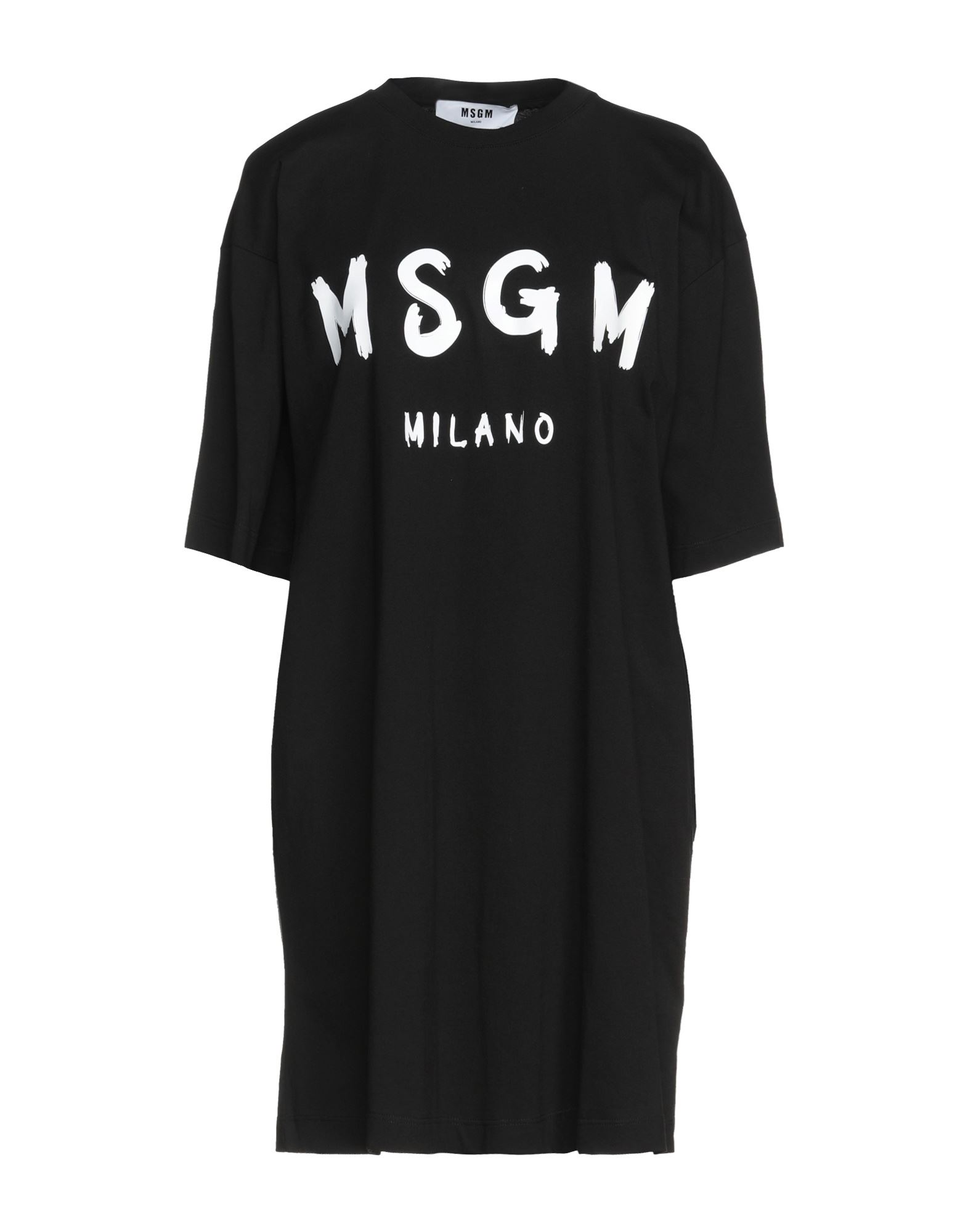 Msgm Short Dresses In Black