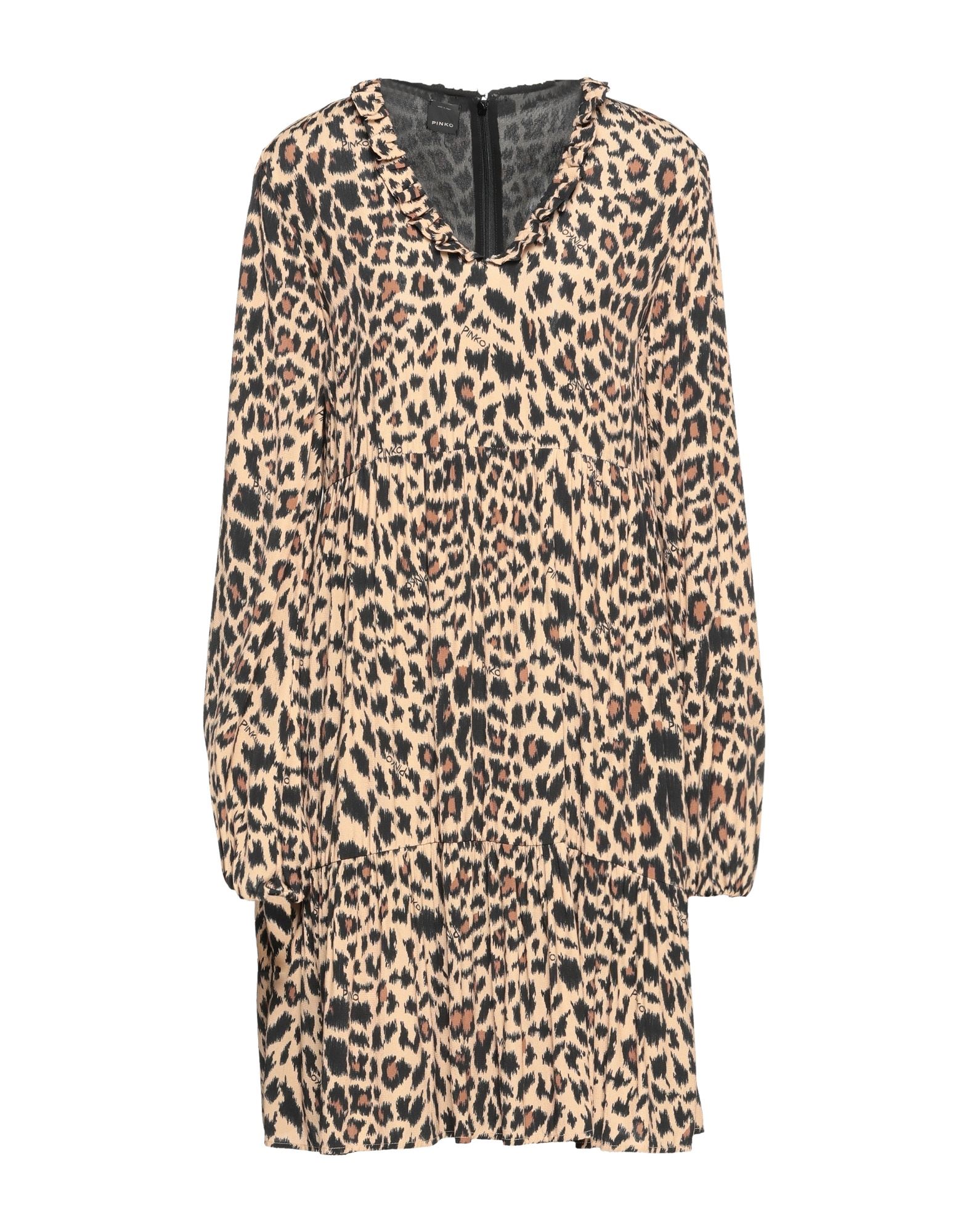 Pinko Midi Dresses In Camel