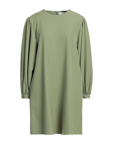 Ottod'ame Woman Short Dress Sage Green Size 10 Polyester, Elastane