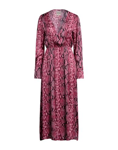 Pink Memories Woman Long Dress Fuchsia Size 8 Viscose