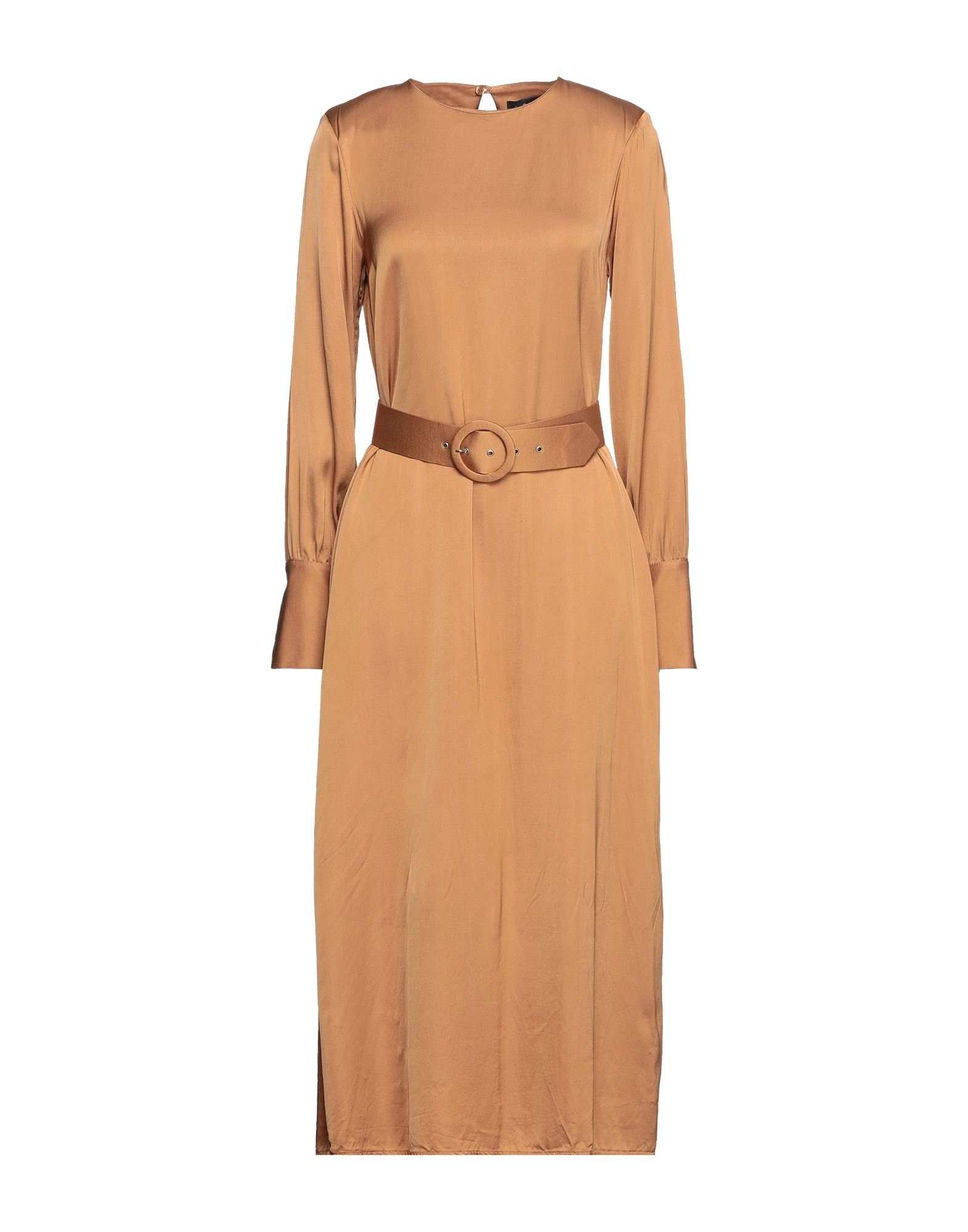 Icona By Kaos Midi Dresses In Camel