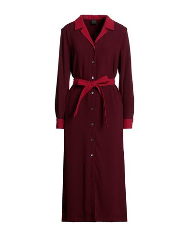 Aspesi Woman Midi Dress Burgundy Size 12 Polyester In Red