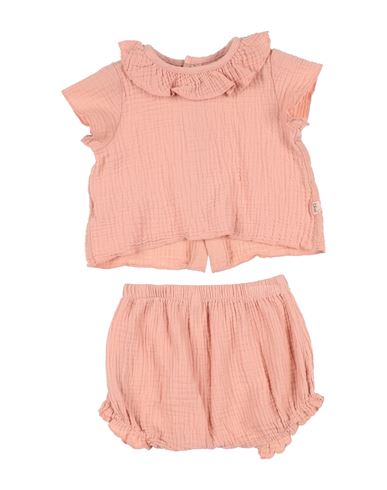 Teddy & Minou Newborn Girl Baby Set Pink Size 3 Cotton