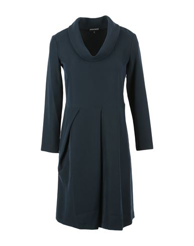 Emporio Armani Woman Short Dress Midnight Blue Size 8 Polyester