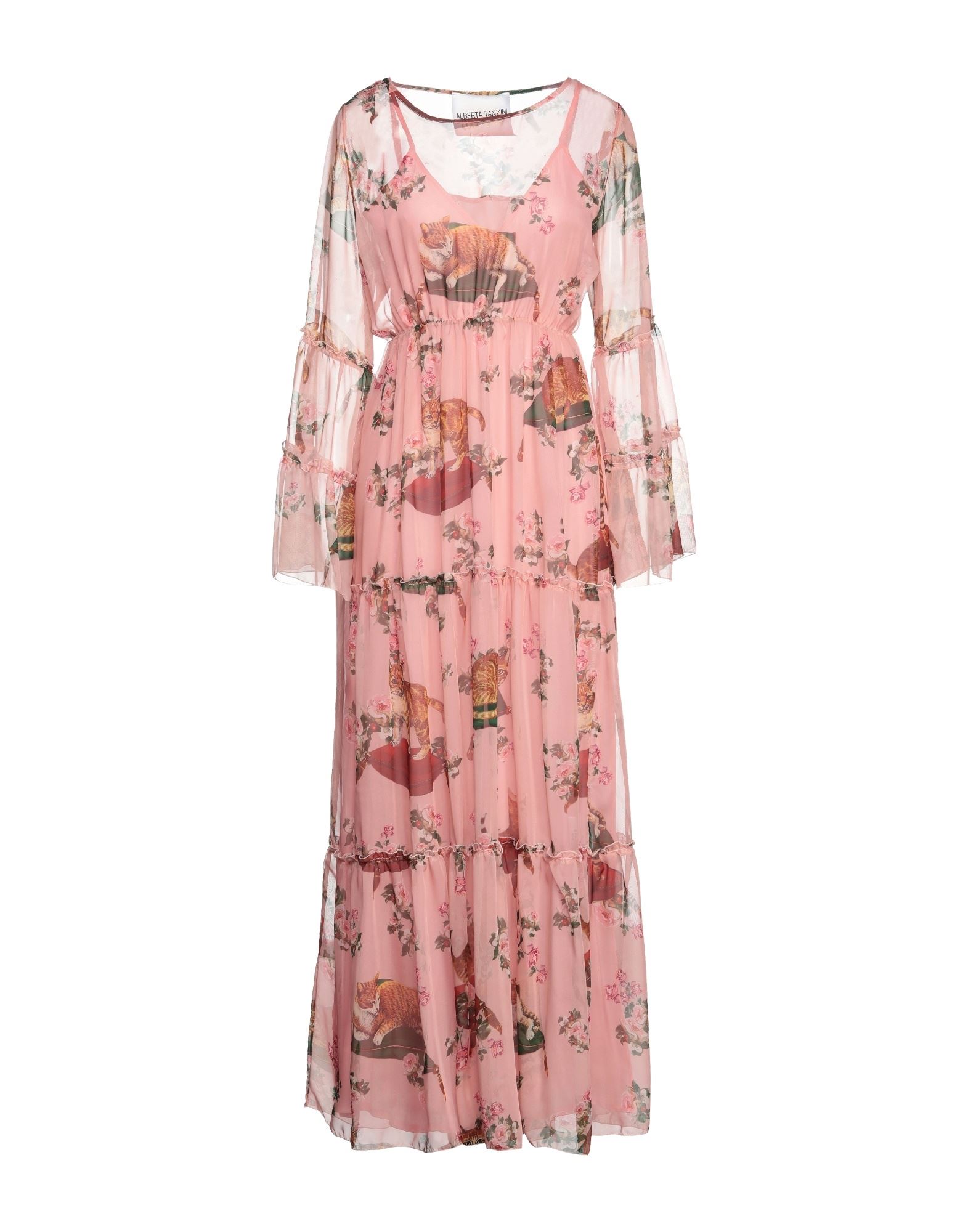 Alberta Tanzini Long Dresses In Pink