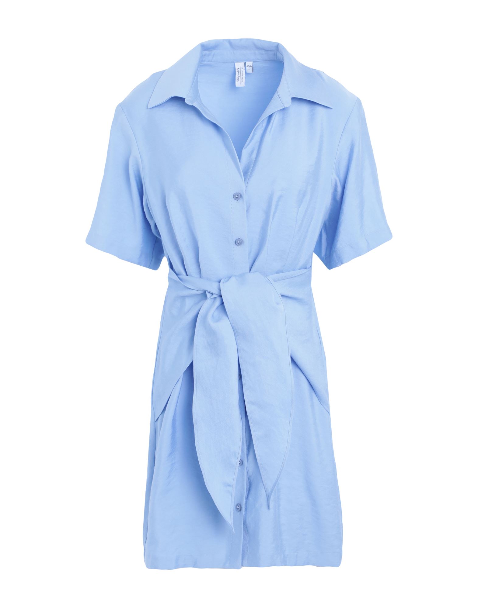 Other Stories &  Woman Mini Dress Sky Blue Size 10 Tencel Modal, Polyester