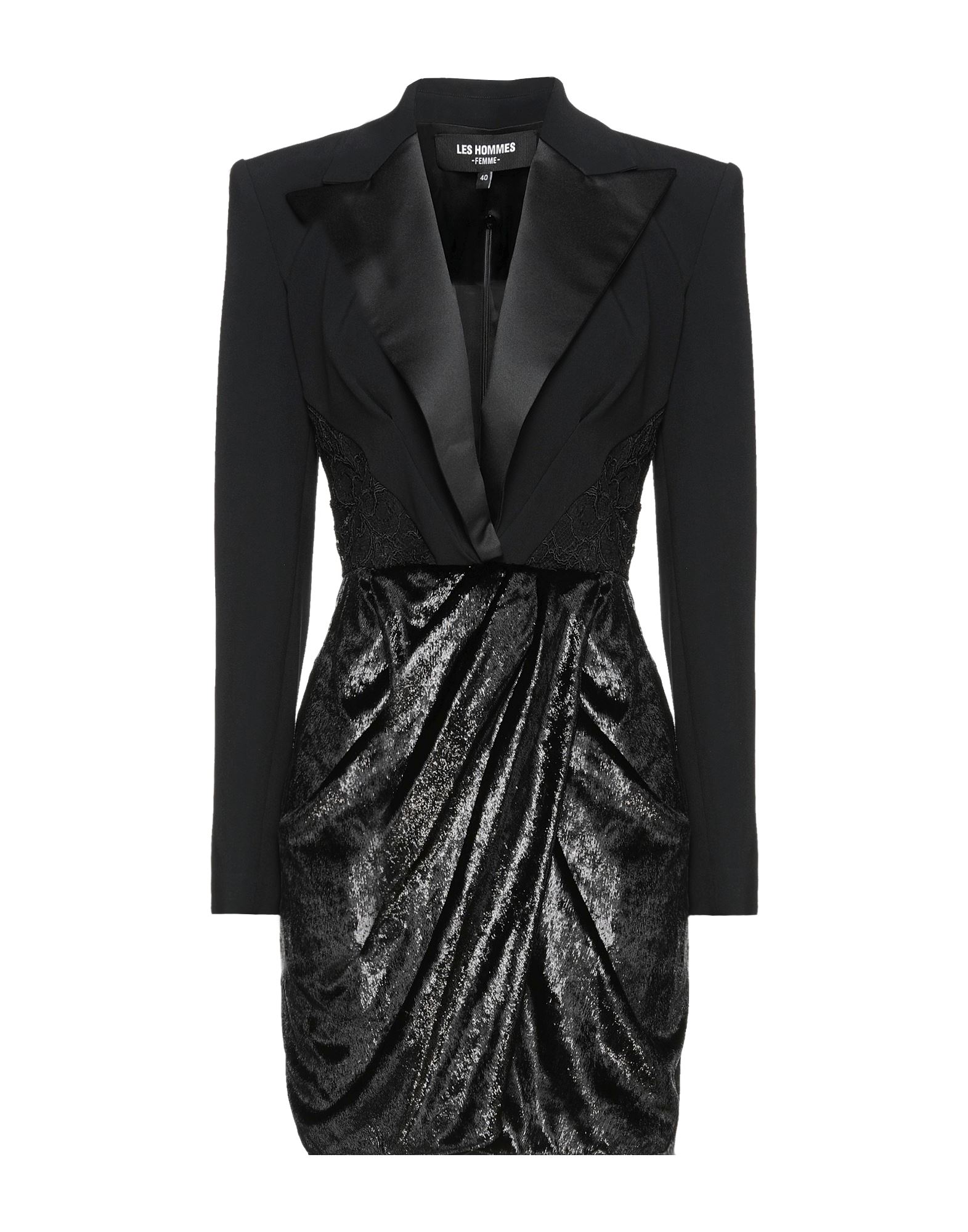 Les Hommes - Femme Short Dresses In Black