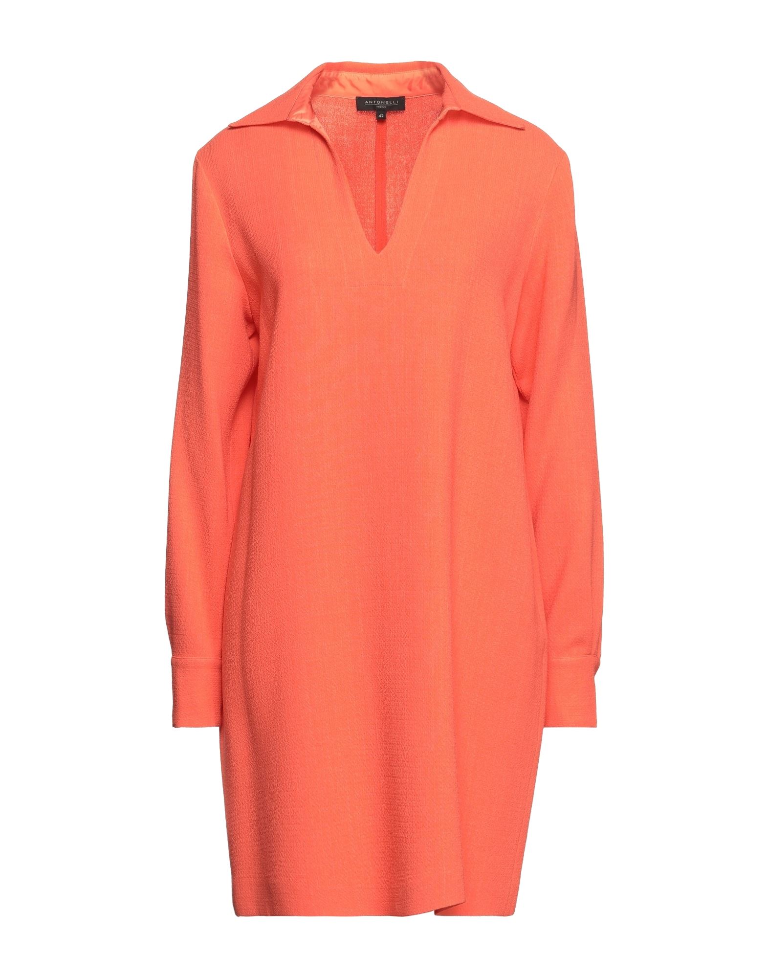 Antonelli Short Dresses In Orange