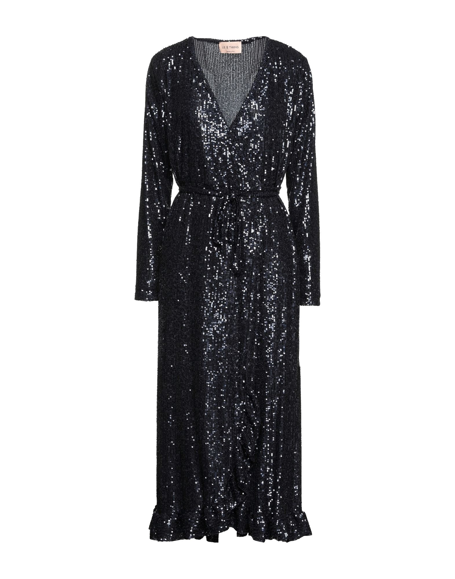 Le Twins Midi Dresses In Dark Blue