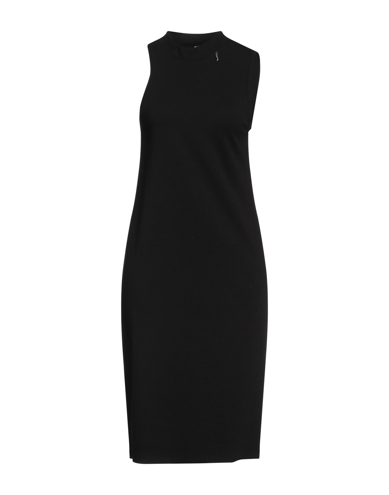 Merci .., Woman Midi Dress Black Size 6 Viscose, Polyamide, Elastane