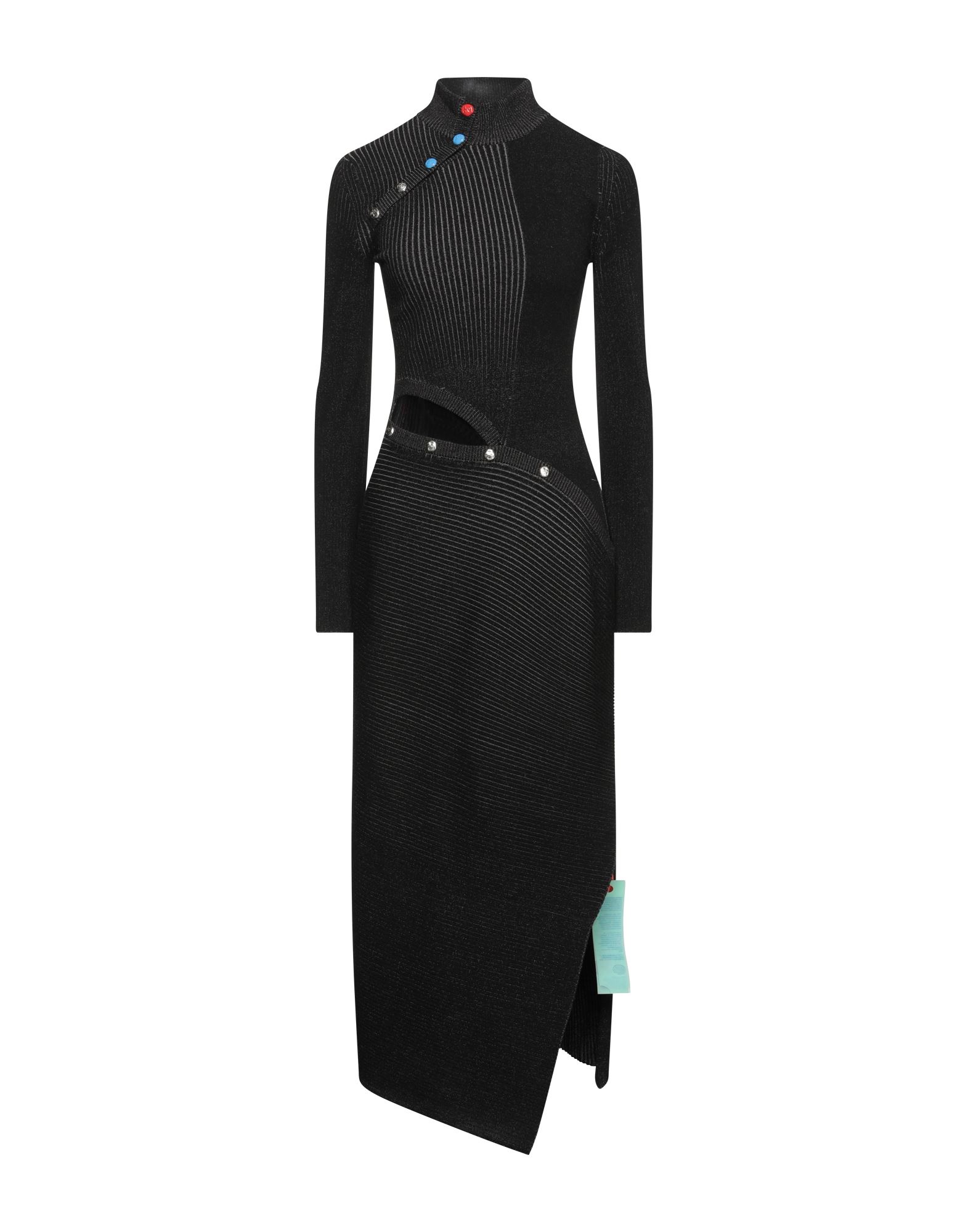 Off-white Ff Knit Dress In Black