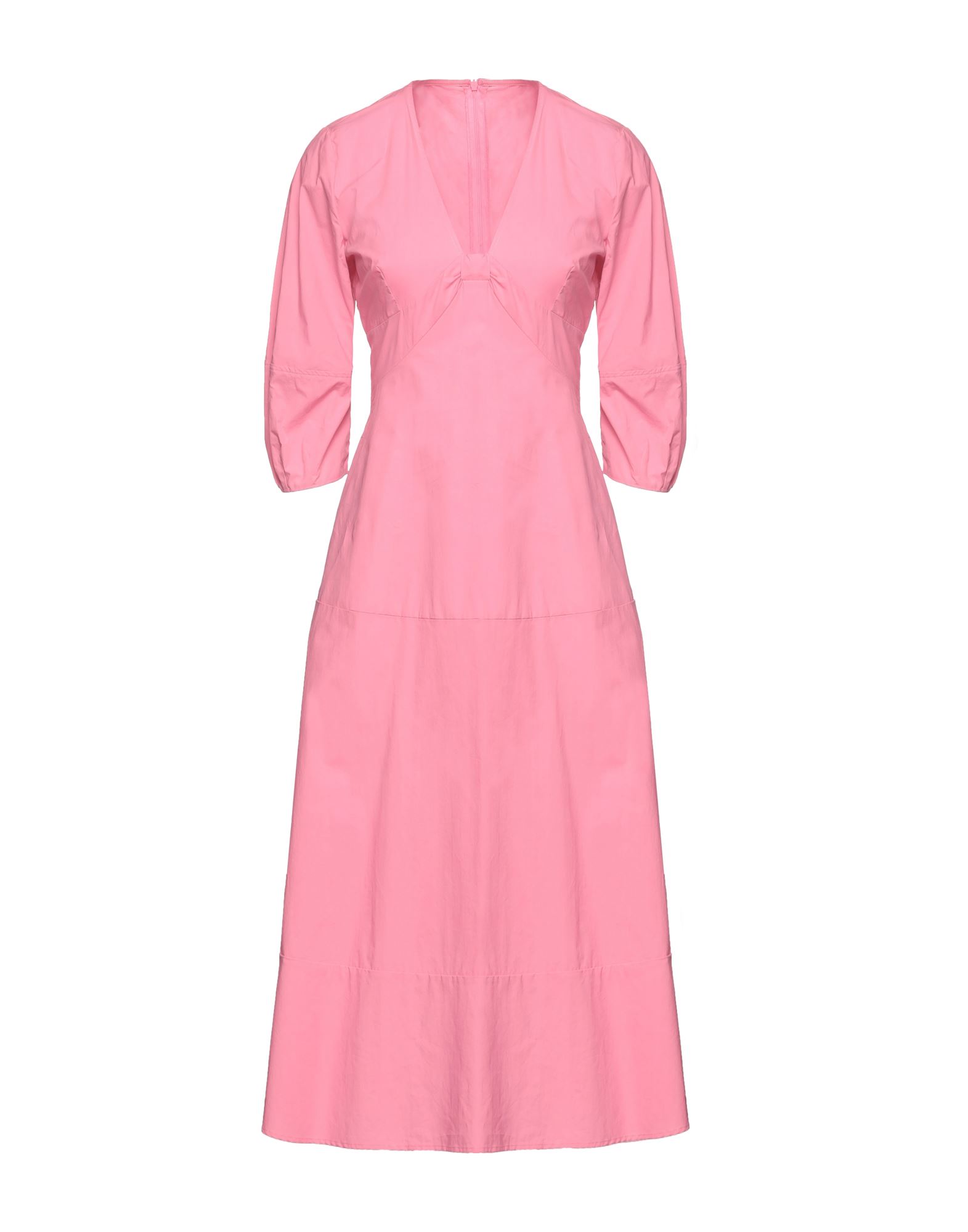 Skills & Genes Midi Dresses In Pink