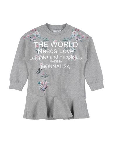 Monnalisa Babies'  Toddler Girl Sweatshirt Light Grey Size 4 Cotton, Elastane