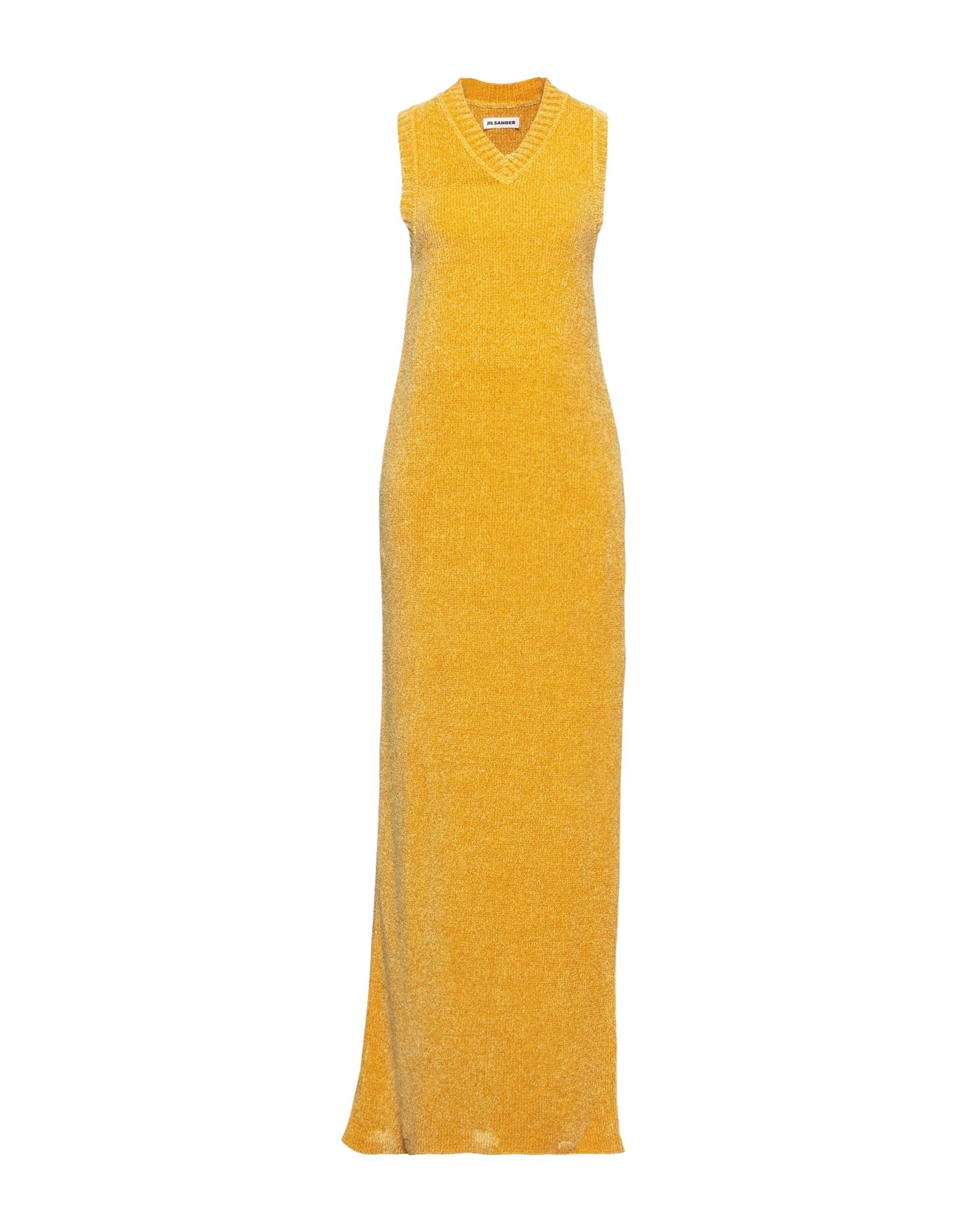 Jil Sander Long Dresses In Yellow