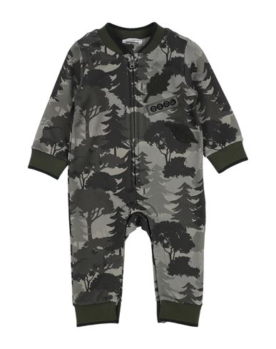 Dolce & Gabbana Newborn Boy Baby Jumpsuits Military Green Size 0 Cotton, Polyester, Viscose, Wool, A