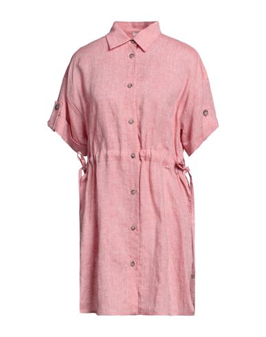 Peserico Woman Shirt Brick Red Size 12 Linen