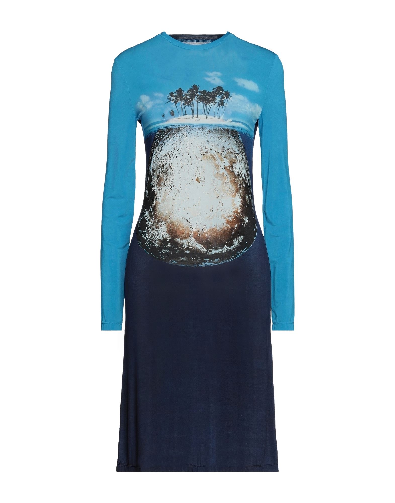 Rabanne Midi Dresses In Azure