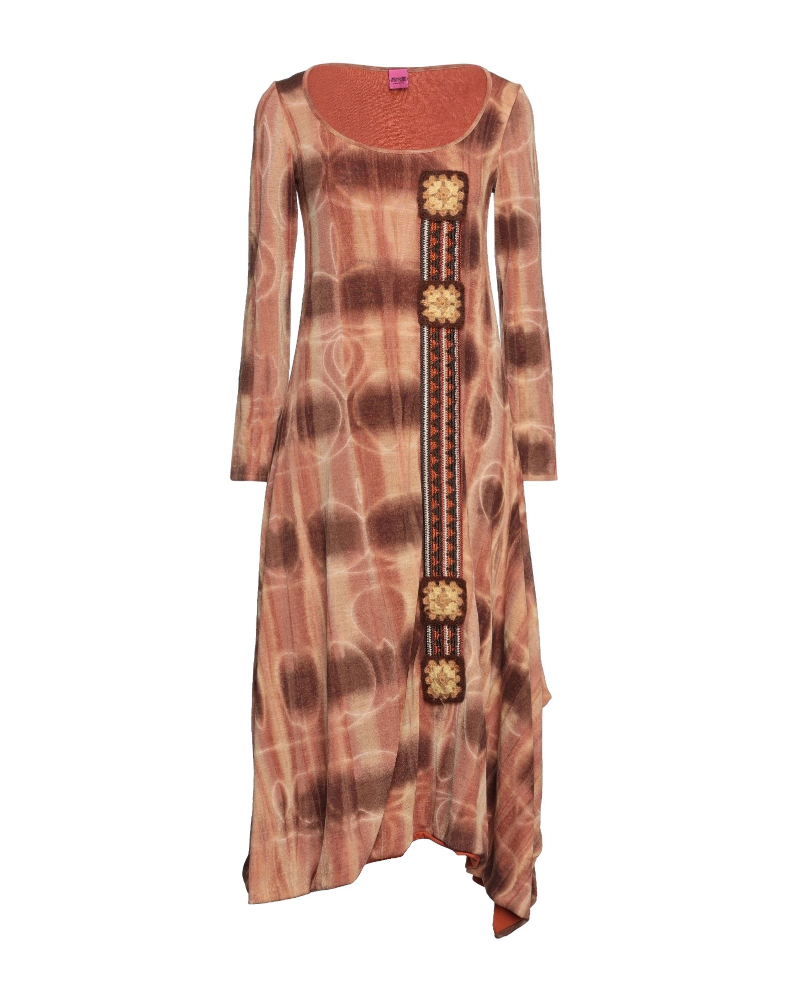 Save The Queen Midi Dresses In Brown