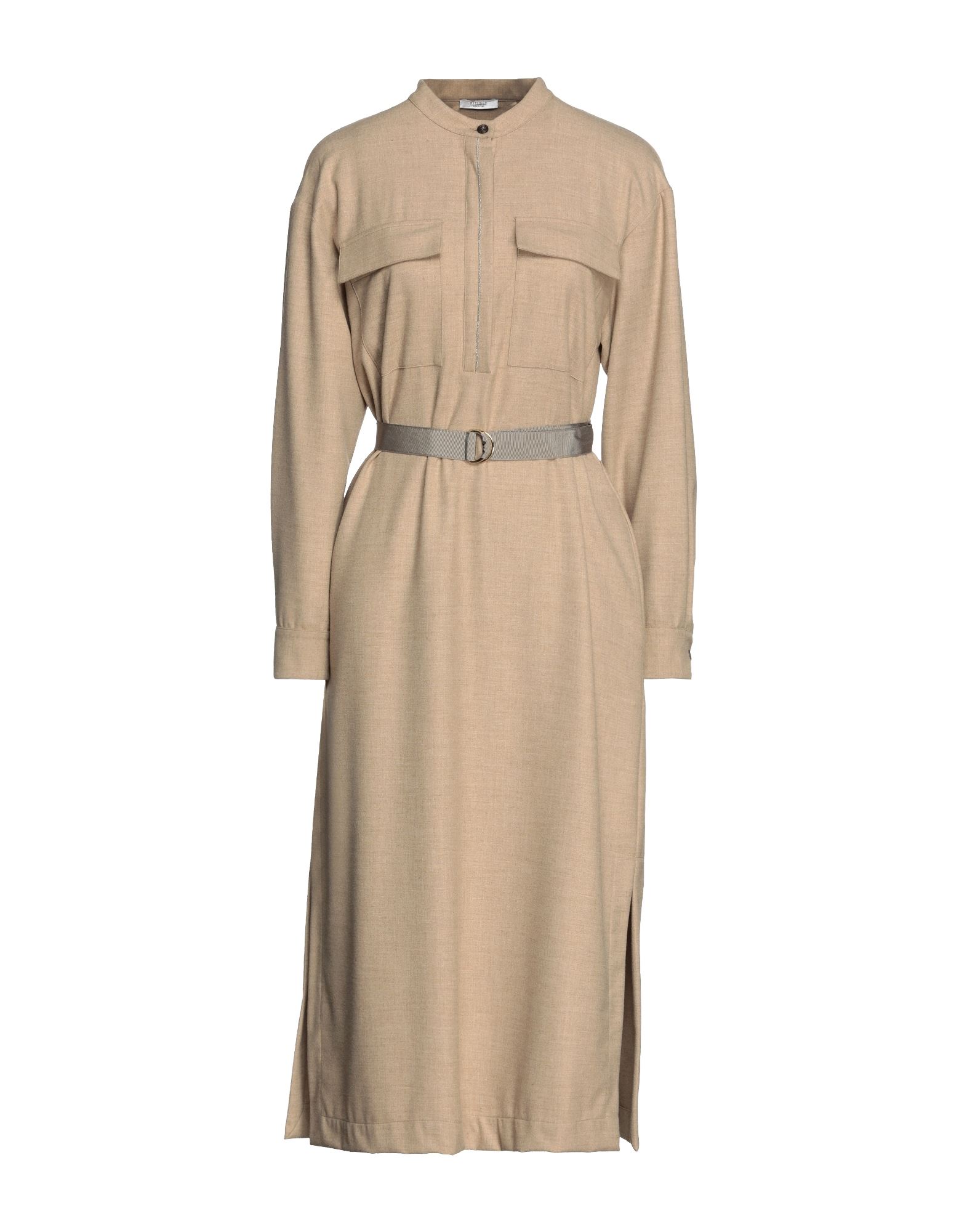 Peserico Midi Dresses In Beige