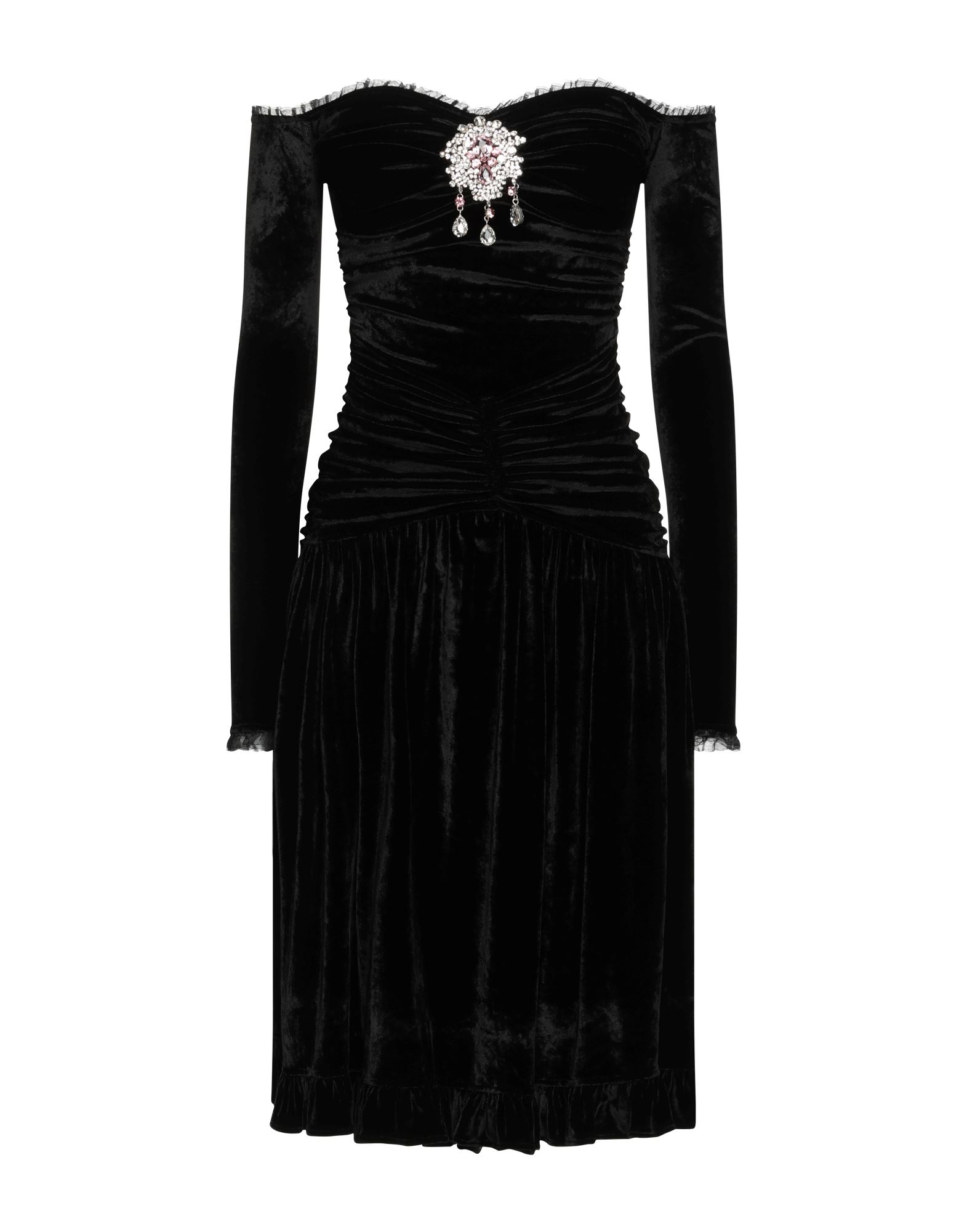 Rabanne Midi Dresses In Black