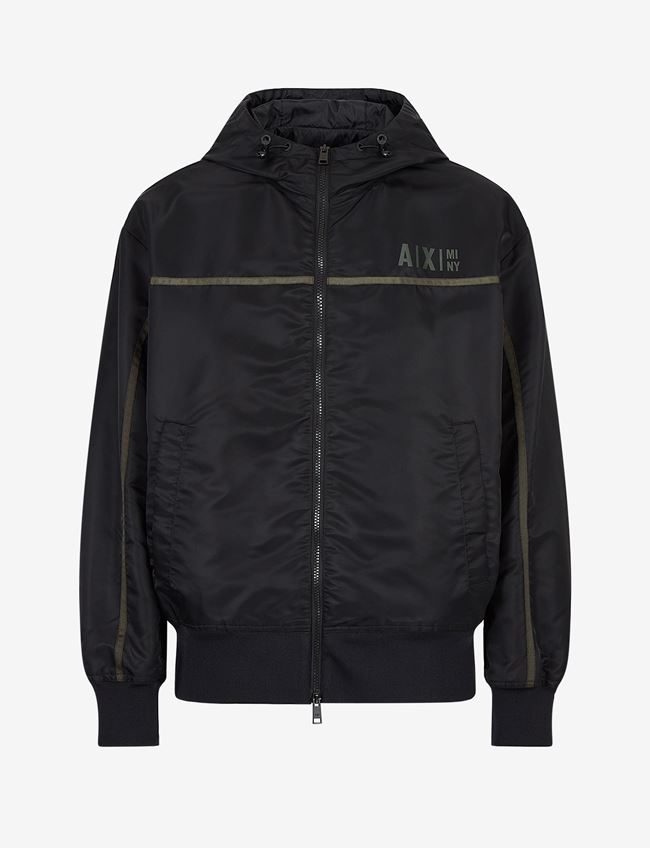 Armani Exchange Blouson Nero Poliammide