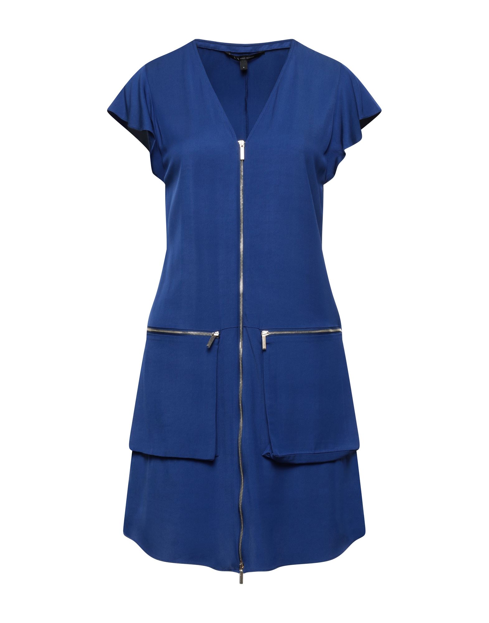 Armani Exchange Short Dresses In Blue