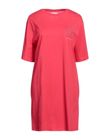 Armani Exchange Woman Mini Dress Red Size L Cotton