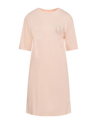 Armani Exchange Icon Period Woman Mini Dress Apricot Size S Cotton In Multi