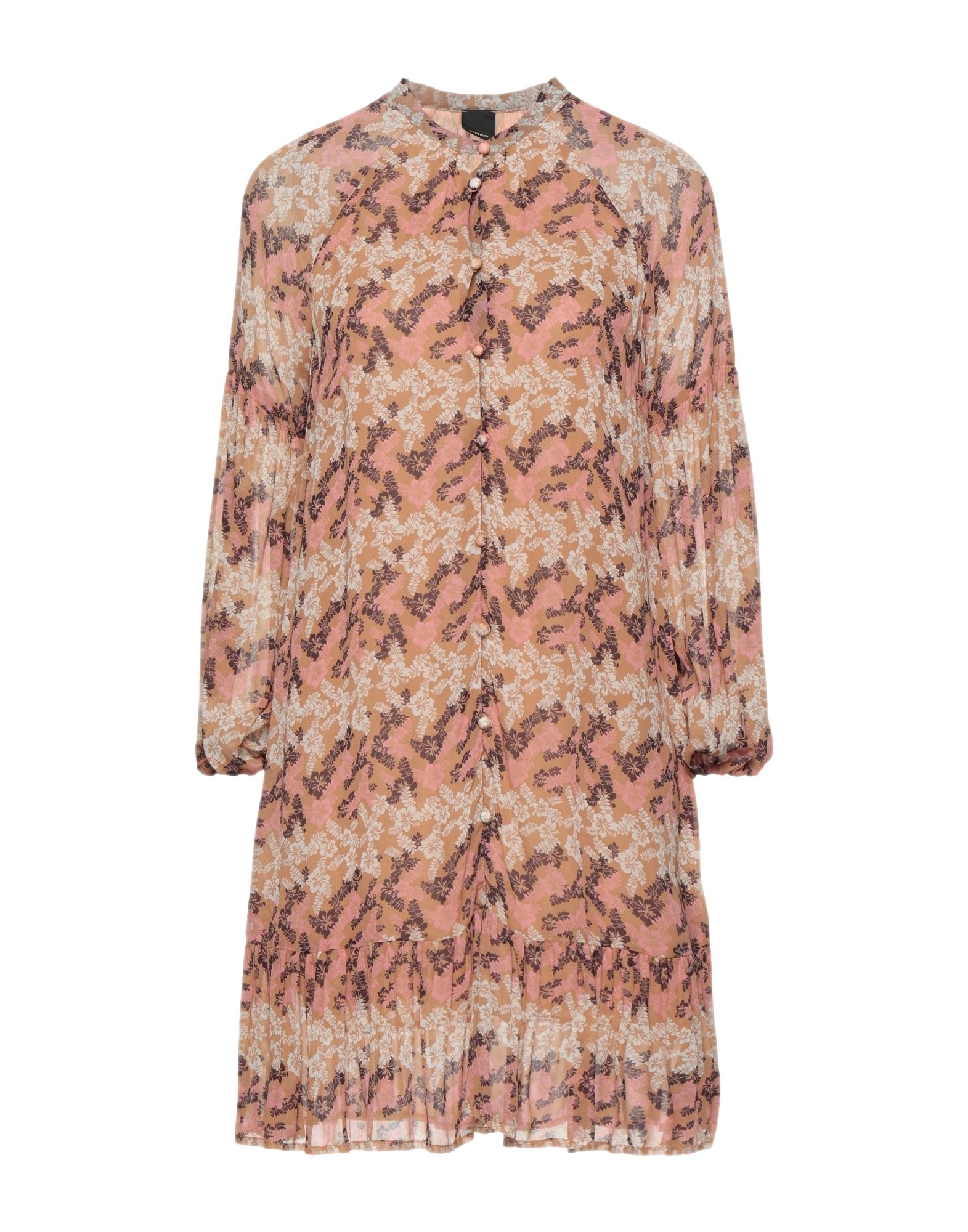 Pinko Short Dresses In Beige