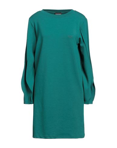 Emporio Armani Woman Mini Dress Deep Jade Size 8 Polyester, Viscose, Elastane In Green