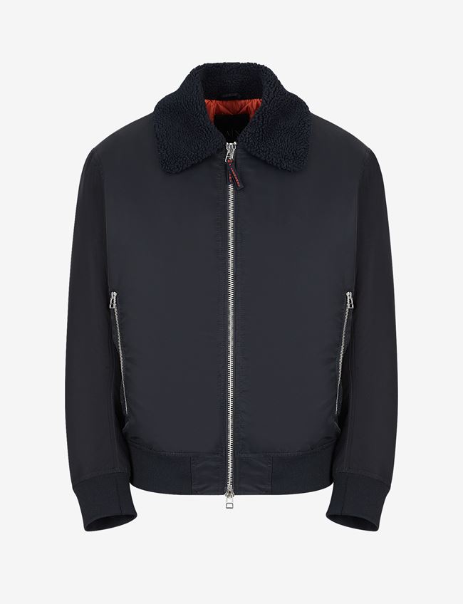 Armani Exchange Giacca Blu Navy Poliammide