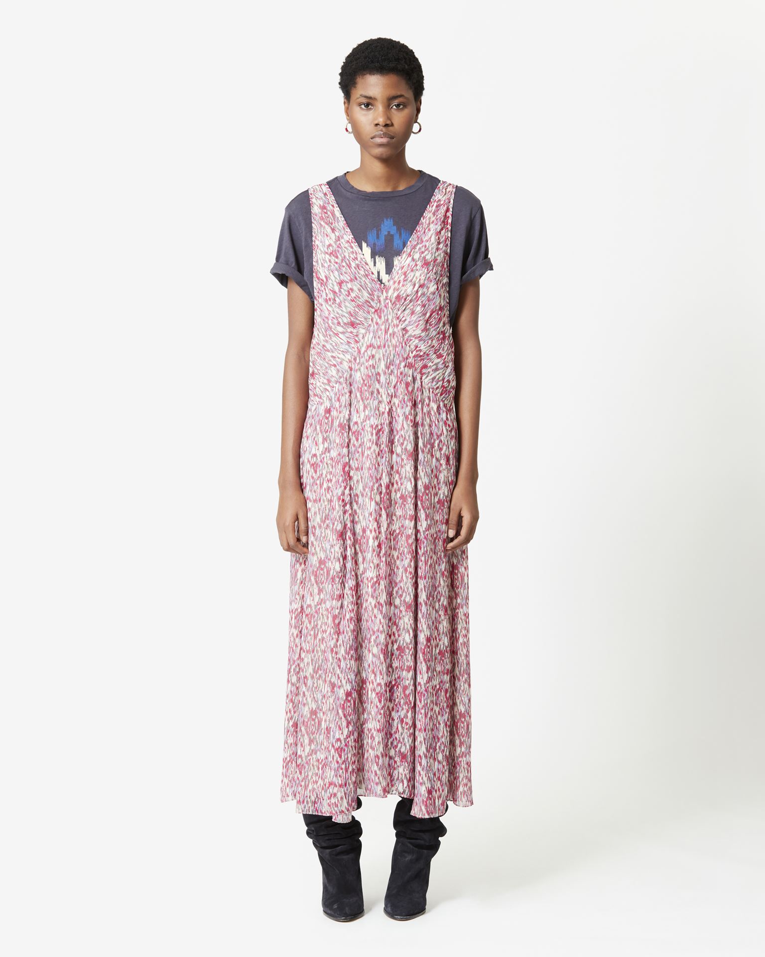 Isabel Marant Marant Étoile, Dojali Printed Maxi Dress - Women - Pink