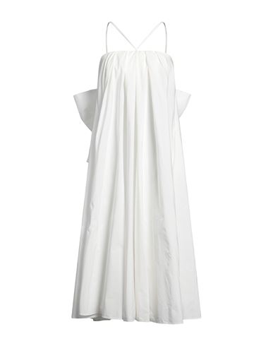 Aniye By Woman Midi Dress White Size 8 Polyester
