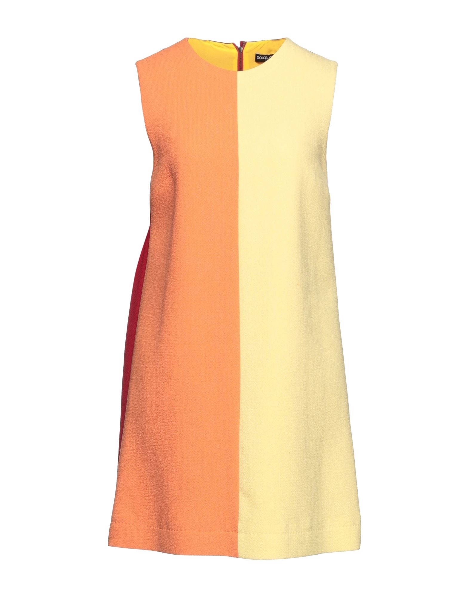 Dolce & Gabbana Short Dresses In Yellow