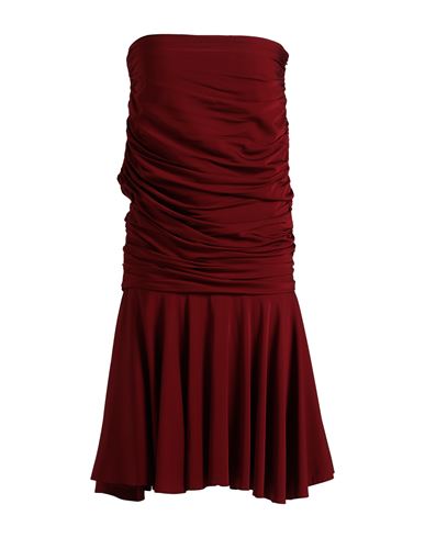 Stella Mccartney Woman Mini Dress Burgundy Size 4-6 Viscose, Elastane In Red