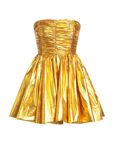 Shop Aniye By Woman Mini Dress Gold Size 8 Polyamide