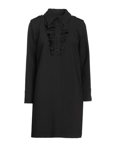 Department 5 Woman Short Dress Black Size 4 Polyester