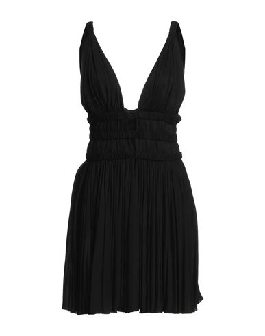 Woman Mini dress Black Size 8 Viscose, Polyamide, Elastane