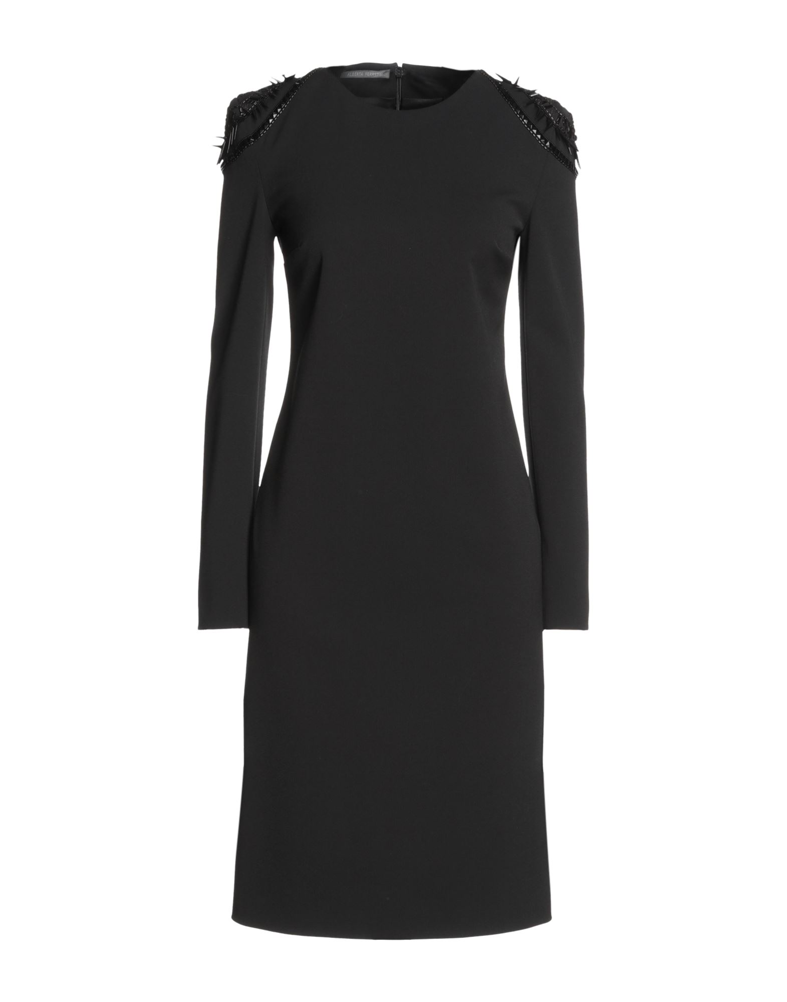 Alberta Ferretti Midi Dresses In Black