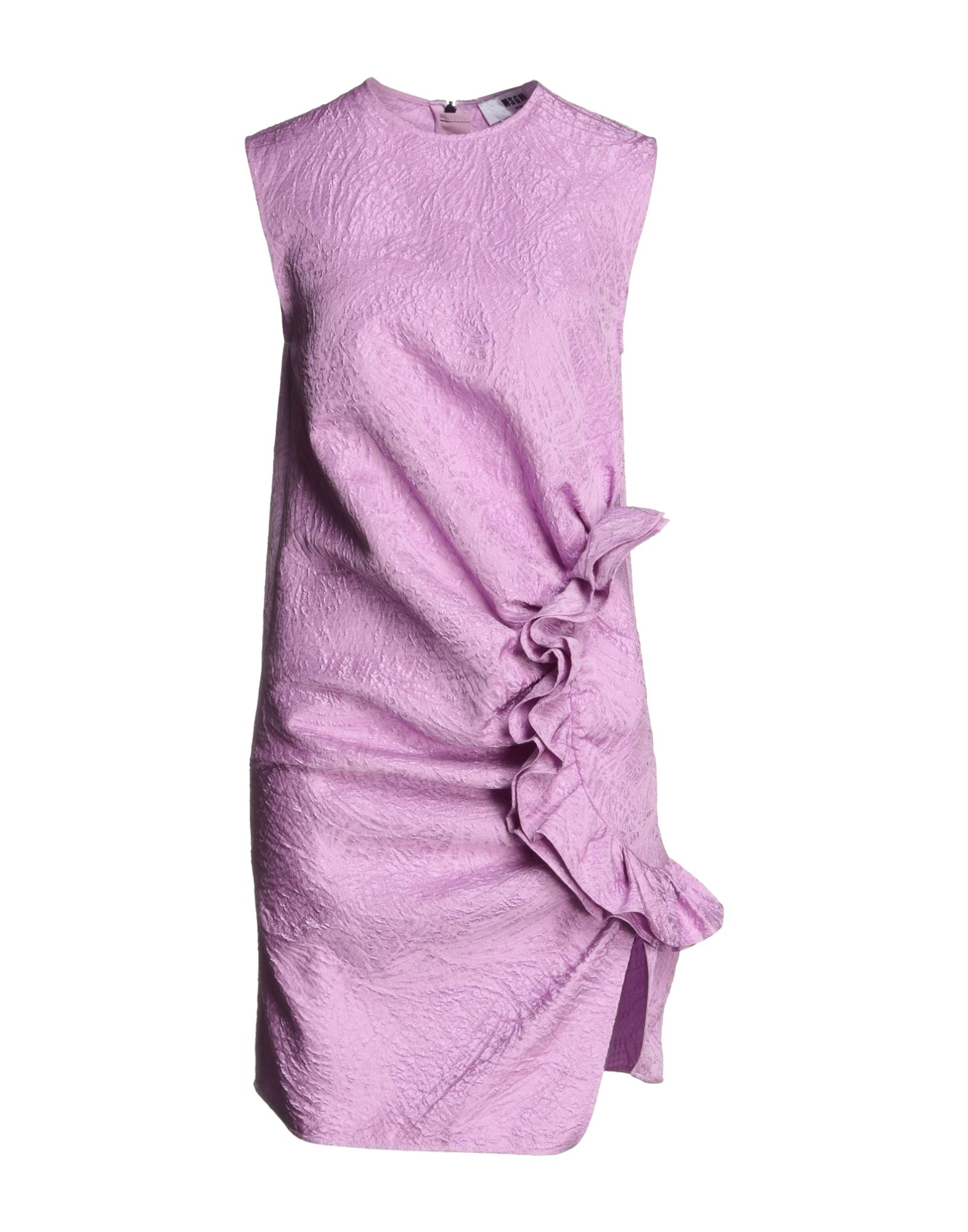 Msgm Short Dresses In Purple