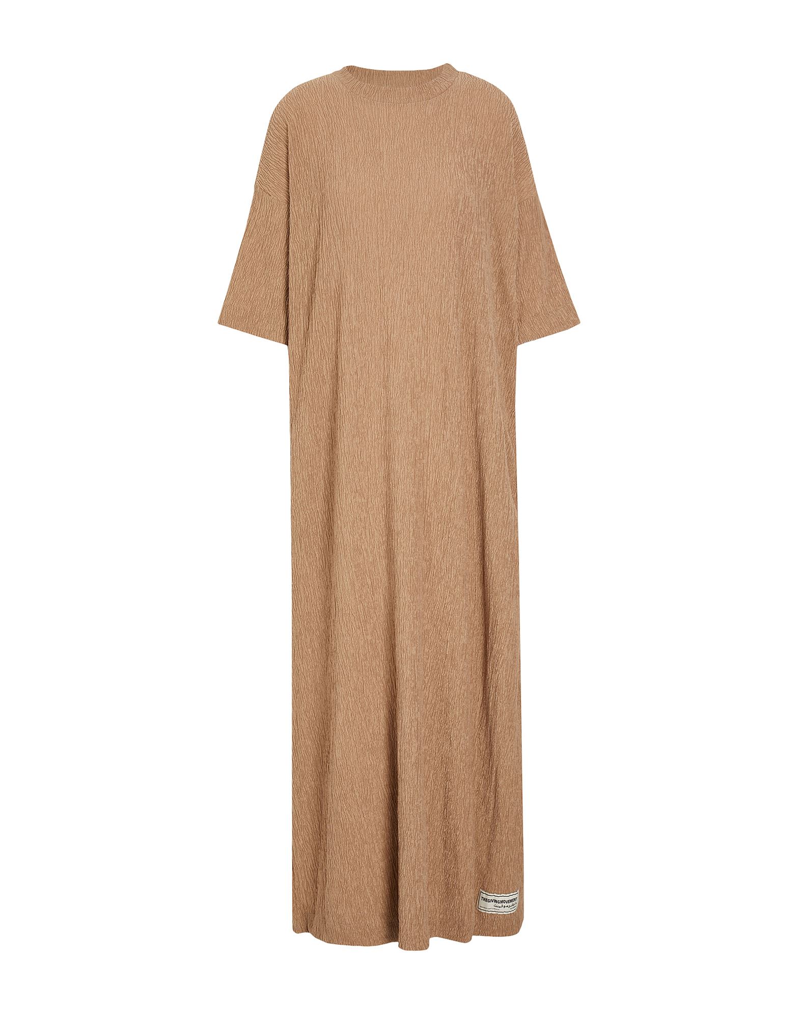 The Giving Movement X Yoox Long Dresses In Beige