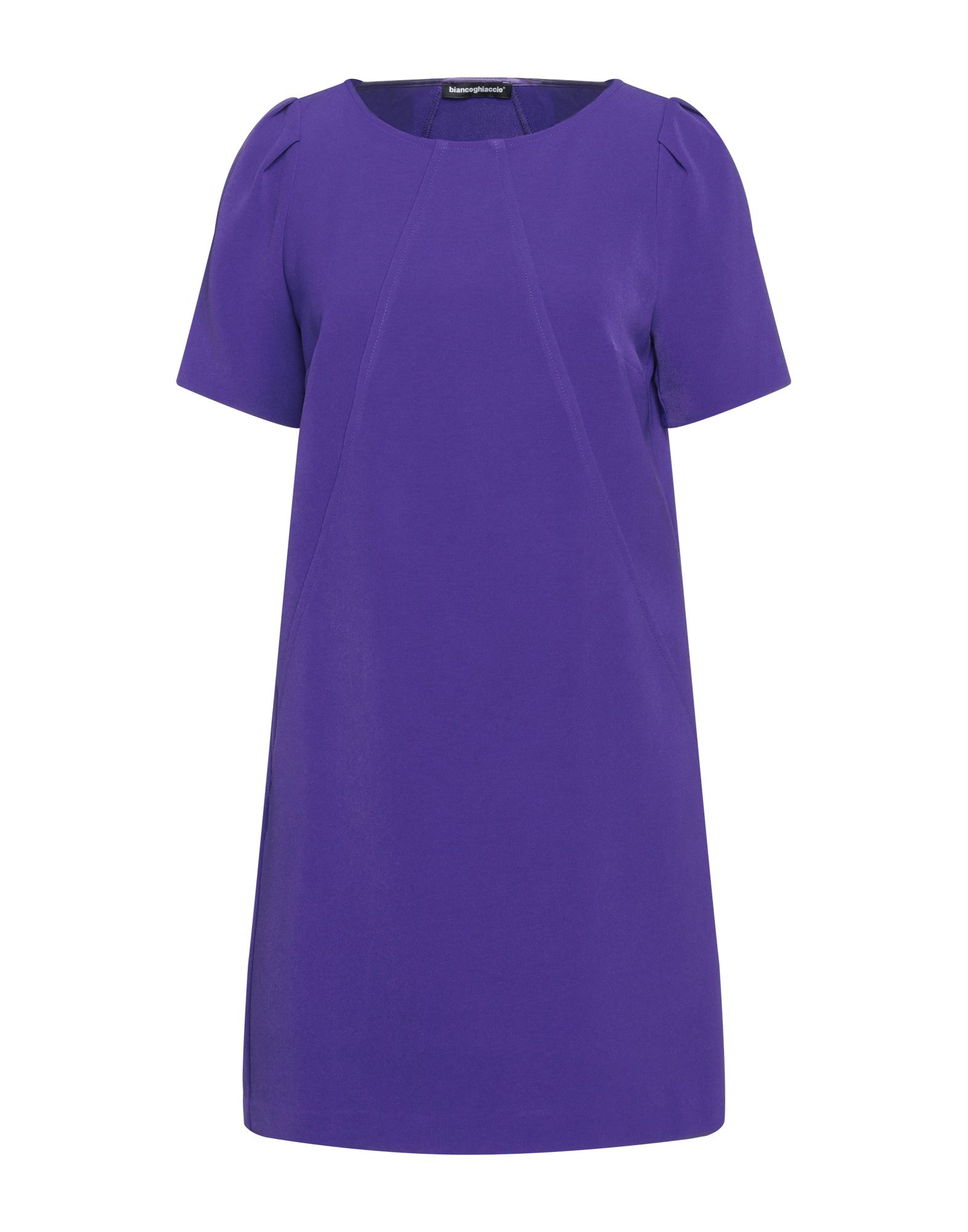 Biancoghiaccio Short Dresses In Purple