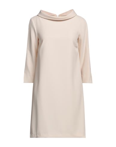 Rossopuro Woman Mini Dress Beige Size S Polyester, Elastane