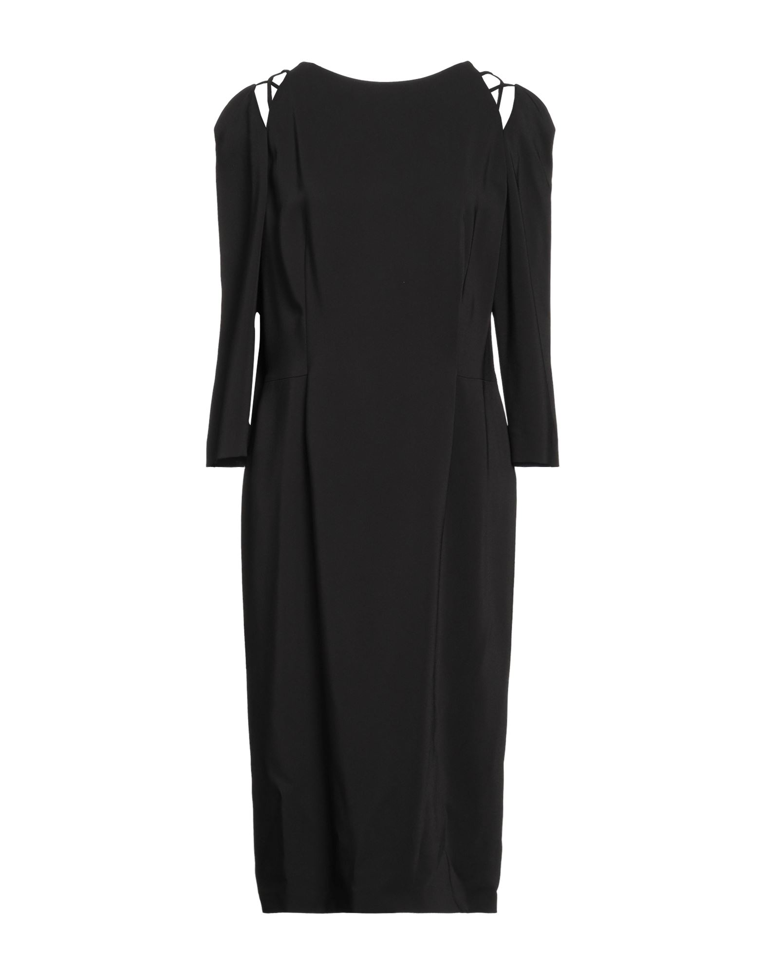 Alberta Ferretti Midi Dresses In Black