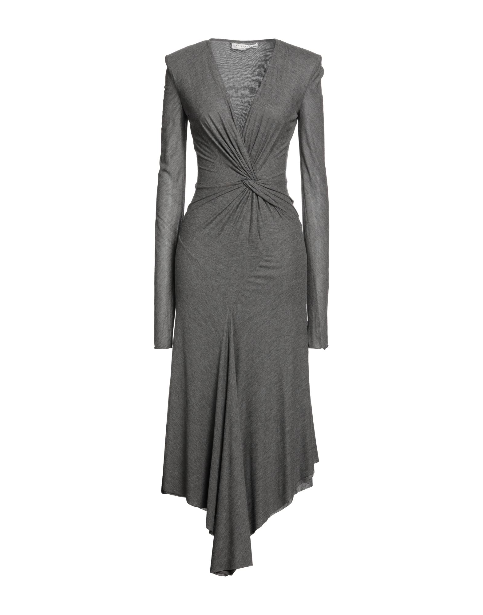 Philosophy Di Lorenzo Serafini Midi Dresses In Grey