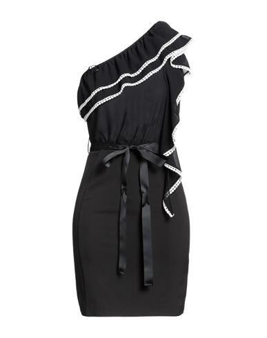 Be Blumarine Woman Mini Dress Black Size 2 Polyester, Elastane