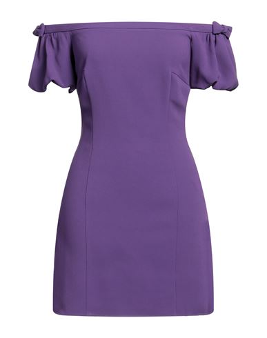 Elisabetta Franchi Woman Mini Dress Purple Size 8 Viscose, Acetate, Elastane