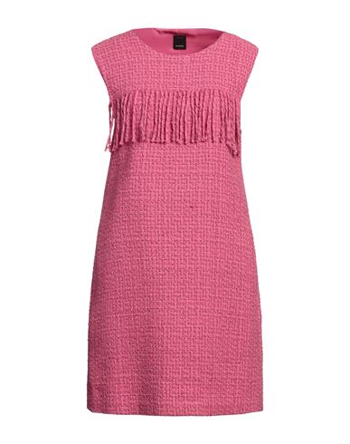 Pinko Woman Mini Dress Fuchsia Size 10 Cotton, Acrylic, Polyester, Wool