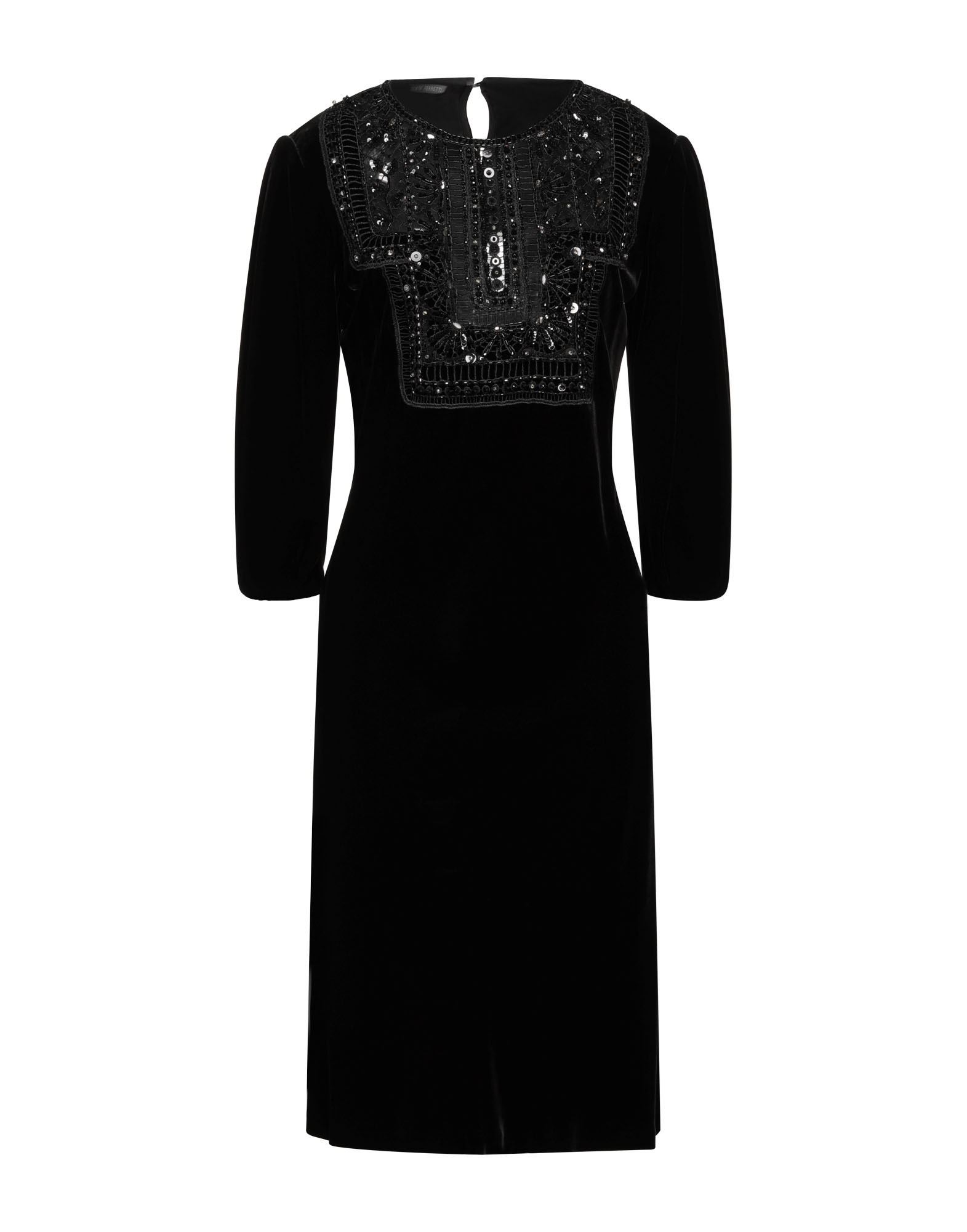 Alberta Ferretti Midi Dresses In Black